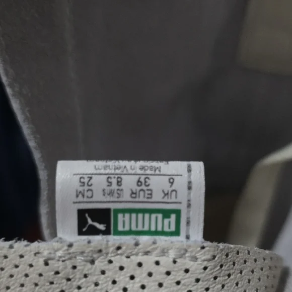 Puma Women's High-Top Cream and Black Sneakers - Picture 11 of 11